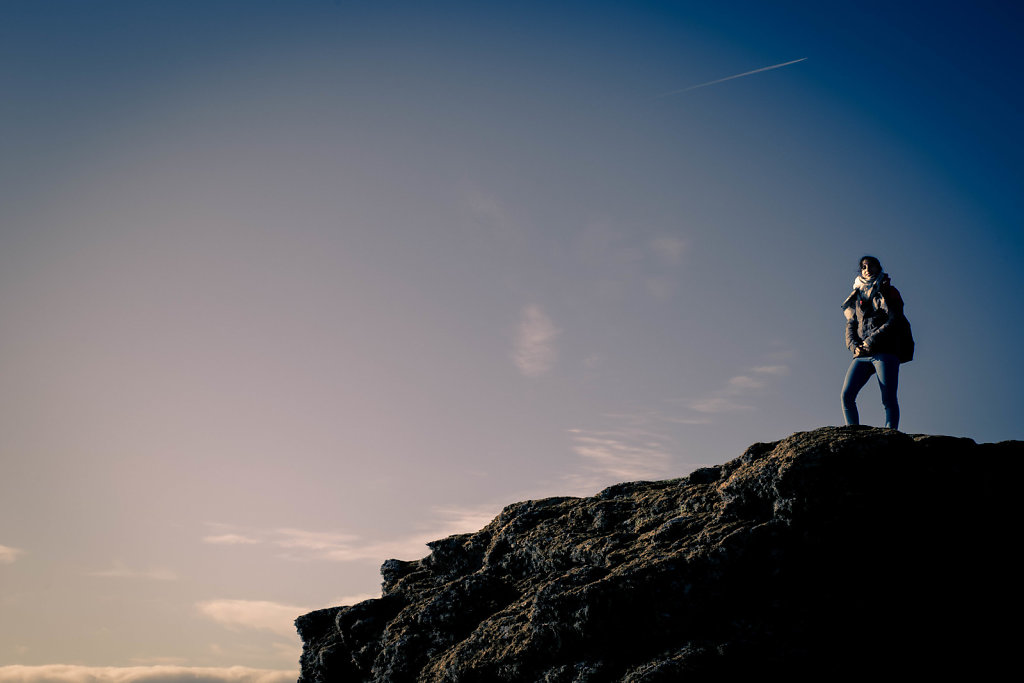 Sur la falaise